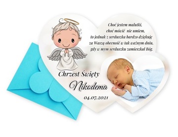 ФОТО МАГНИТ + КОНВЕРТ Благодарности Крещение