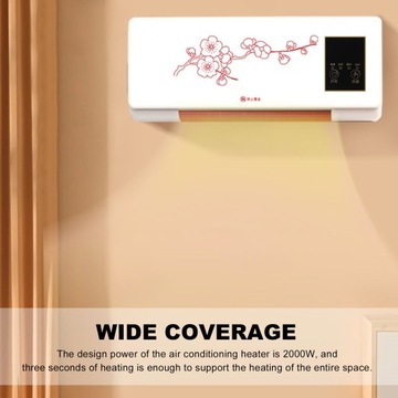 Klimatyzacja naścienna Gorący wentylator z wieszakiem na pilota 2000 W