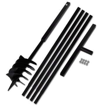 Świder glebowy z uchwytem vidaXL 180 mm