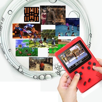 KONSOLA PRZENOŚNA DO GIER RETRO T400 400 GIER KOLOROWY LCD + KABEL USB TV