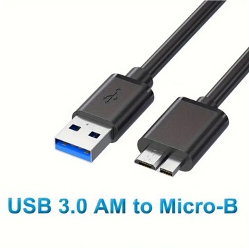 Кабель USB 3.0 A к Micro B для внешнего жесткого диска HDD 1 м