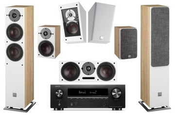 DALI OBERON PIĘKNE KINO 7.0 ATMOS DENON AVR-X1700H