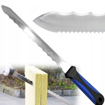 НОЖ ДЛЯ РЕЗКИ МИНЕРАЛЬНОЙ ВАТЫ ЧАСОВЫЙ, ПЕНОСТРОИТЕЛЬ, ТВЕРДЫЙ 28СМ FT0441