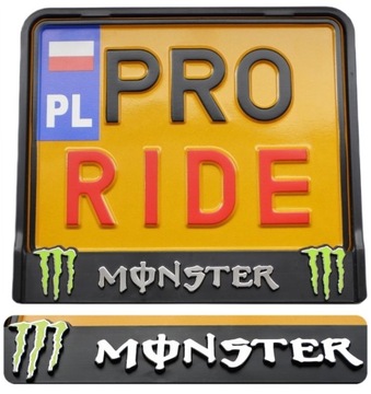 3D RAMKA TABLICY MOTOCYKLOWEJ MOTOCYKL KAWASAKI MONSTER