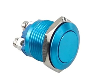 PRZYCISK przełącznik na panel 16mm metalowy 230v