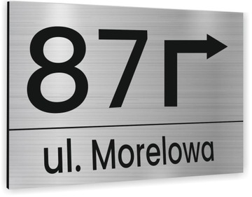 Tabliczka ADRESOWA Z TWOIM ADRESEM STRZAŁKA NUMER