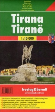 TIRANA ALBANIA MAPA 1 10 000 FREYTAG BERNDT