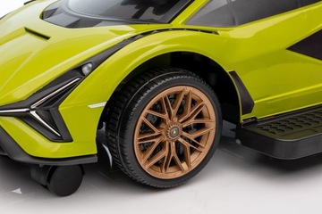 Lamborghini QLS-996T Green Ride-On с коляской