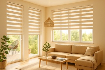 РОЛЛЕТНИЦА неинвазивная Day Night NOA + направляющие + натяжитель 105х150см