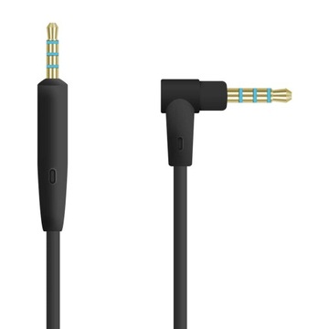 Kabel audio 2,5 mm do 3,5 mm, słuchawki 1,4 m, czarne