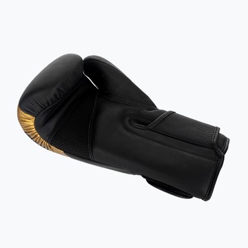 Rękawice boks Overlord Riven czarno-złote 12 oz