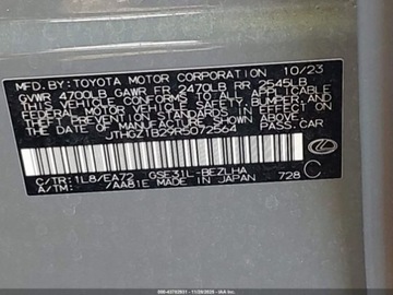 Lexus IS III 2024 Lexus IS 350 F Sport 2024 3.5L 3.5 Benzyna 311KM, zdjęcie 2