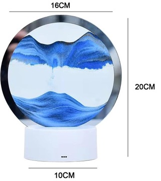 3D СВЕТОДИОДНАЯ НОЧНАЯ ЛАМПА ПЕСОЧНАЯ ЖИВОПИСЬ ИСКУССТВО ТЕКУЩИЕ ПЕСОЧНЫЕ ЧАСЫ СВЕТ