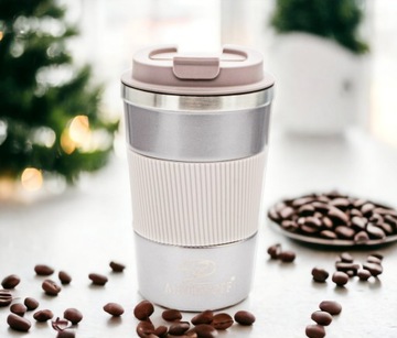 ТЕРМОКРУЖКА ТЕРМОС, ПЛОТНО ЗАКРЫВАЮЩАЯСЯ, НОСИК, 350 МЛ