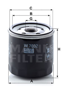 Mann-Filter W 7032 Filtr oleju zamiennik OP 643/5