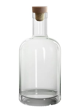 BUTELKA SZKLANA GRUBA 1l 1000ml z korkiem
