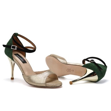 Танго высокие каблуки кожаная обувь 8,5 см