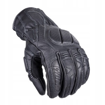 МУЖСКИЕ МОТОЦИКЛОВЫЕ КОЖАНЫЕ ПЕРЧАТКИ WOLF FURIA ЧЕРНЫЕ 2XL