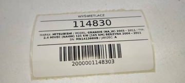 DISPLEJ HODINY POLIČKA MITSUBISHI GRANDIS MN141366VB