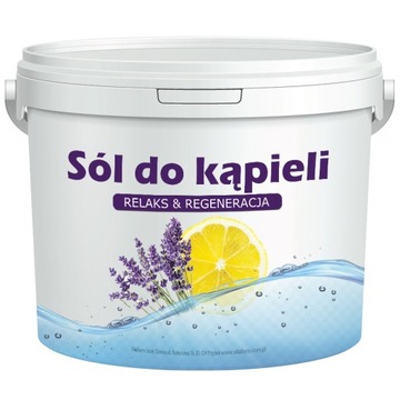 SÓL DO KĄPIELI Z OLEJKAMI CYTRYNA-LAWENDA 2,8 KG