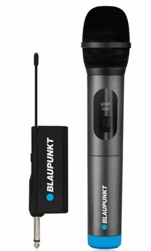 Беспроводной микрофон Blaupunkt WM40U с передатчиком + аксессуары + батарейки