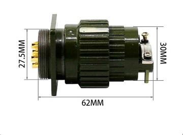 Złącze przemysłowe 32 pin wtyk + gniazdo Y28M-32TK