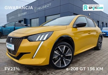 Peugeot 208 II e-208 Elektryczny 136KM 2022 Peugeot 208 20 e-208 GT 136 KM Serwis w ASO Gwarancja FV23 136KM