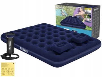 BESTWAY 67374 MATERAC DWUOSOBOWY 152 x 203 x 22 cm + pompka