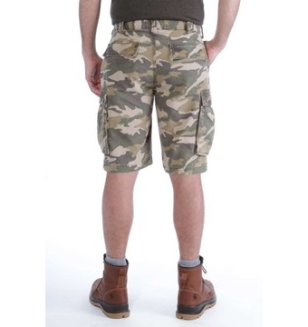Шорты Carhartt Rugged Short Cargo с камуфляжным принтом цвета хаки