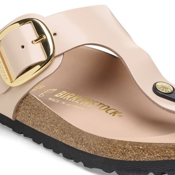 Birkenstock Japonki Damskie Gizeh Big Buckle High Shine New Beige 39