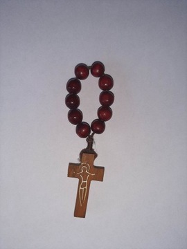 Drewniany różaniec dziesiątka (z Częstochowy)