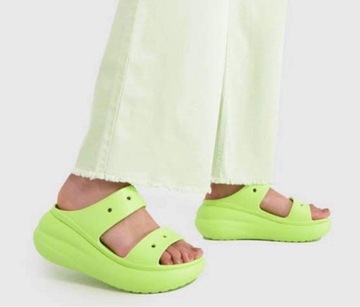 klapki damskie na platformie crocs chodaki lekkie wysokie 38,5 M6/W8