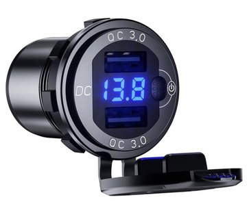 РОЗЕТКА MOTO.2 X USB QC 3.0 — 36 Вт — MUS-L4S