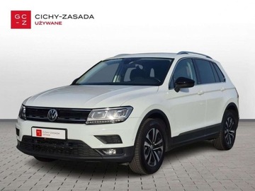 Volkswagen Tiguan II SUV 2.0 TDI 150KM 2019 Volkswagen Tiguan SalonPL serwis ASO 2.0TDI 150KM bezwypadkowy pakiety IQ.