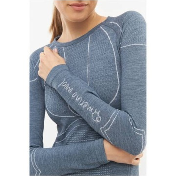 BIELIZNA KOSZULKA GÓRA BLUZA DAMSKA VIKING TERMOAKTYWNA LANA WEŁNA MERINO L