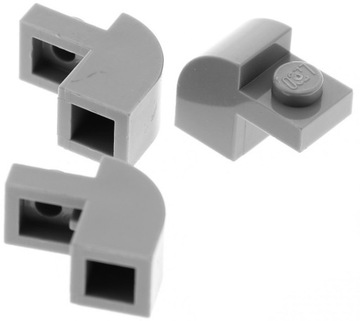 11595a LEGO 6091 4210797 brick 1x2 c.szary DB 3szt