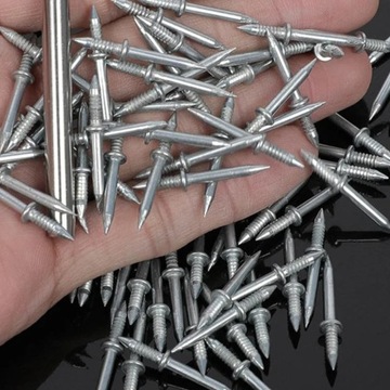 GWÓŹDŹ DO LISTEW PRZYPODŁOGOWYCH Z PODWÓJNYM ŁBEM BEZ SZWU 100 SZT ZESTAW