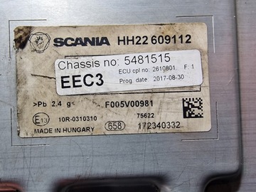 Sterownik Moduł Adblue EEC3 SCANIA R Euro6 2610801