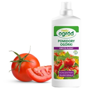 NAWÓZ DO POMIDORÓW OGÓRKÓW WARZYW 900ML SMACZNE OWOCE OBFITE PLONY WYDAJNY