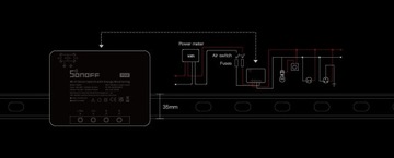 Умный переключатель Wi-Fi с функцией измерения тока Sonoff POWR3