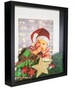 3D фоторамка глубокая галерея 28х28 черная