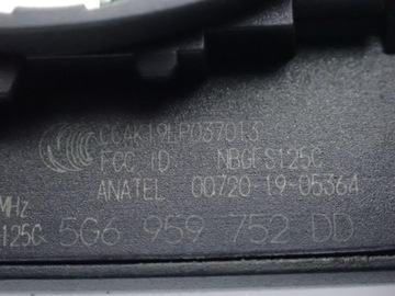 KLÍČEK KLÍČ OVLÁDAČ ORIGINÁLNÍ 5G6959752DD VW TIGUAN II 5NA 21R