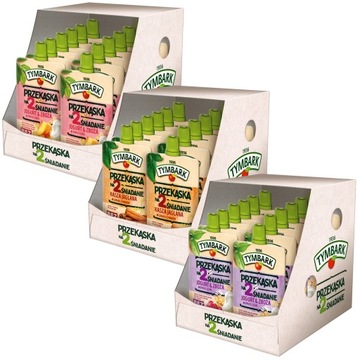 Mus Drugie Śniadanie Tymbark Zestaw Mix 36x 100g