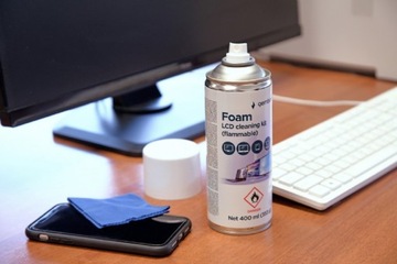 Пена для чистки электроники ЖК-монитора, 400мл, салфетка с