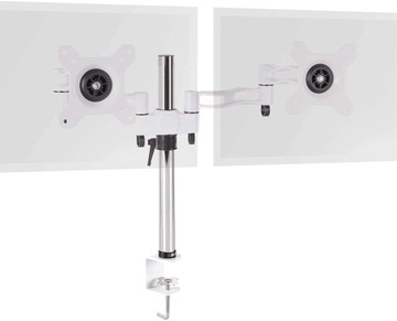 Duronic DM352 WE Uchwyt do dwóch monitorów biały |