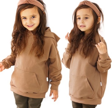 Bluza z kapturem FLAP - 116 ORZECH - BAYA