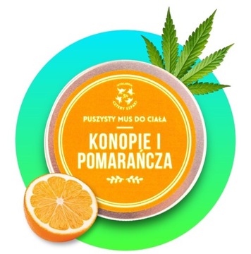 CZTERY SZPAKI Mus do ciała Konopie i Pomarańcza