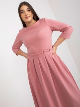 Sukienka WIZYTOWA koktajlowa MIDI Plus Size 44 XXL