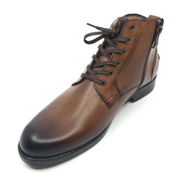 КОЖАНЫЕ ТУФЛИ МУЖСКИЕ КОРИЧНЕВЫЕ 42 28 см МУЖСКИЕ