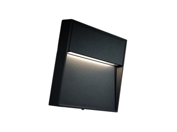 Lampa Zewnętrzna Ścienna LED Kinkiet czarny 4W